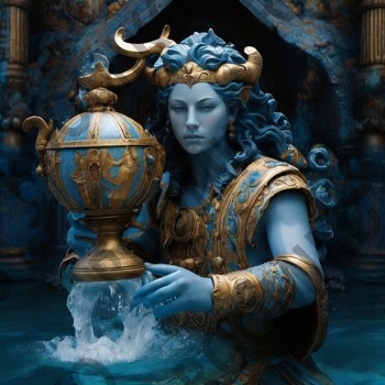 Картина на холсте Зодиак Водолей